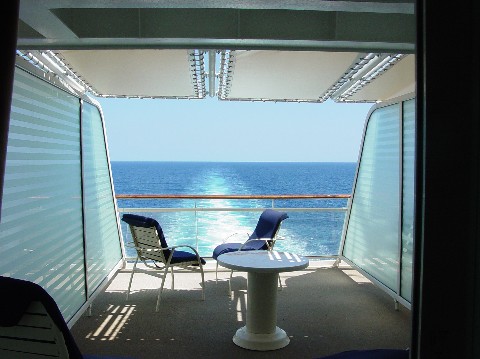 View from the stateroom